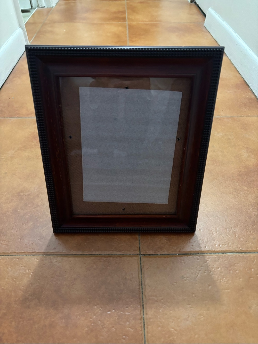 Burnes of Boston rich dark wood frame Edge is beaded Use horizontally/vertically